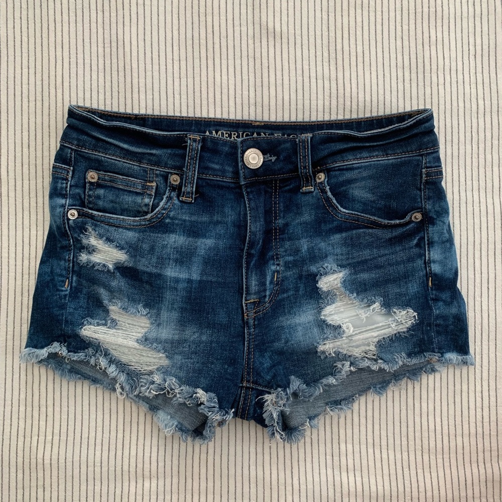 American Eagle Distressed Jean Shorts